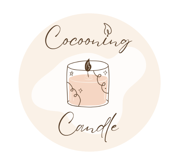 Cute cocooning candle logo